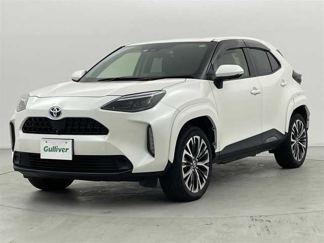 トヨタ ヤリスクロス ハイブリッド Z 宮城県 2022(令4)年 1.9万km ホワイトパールクリスタルシャイン パノラミックビューモニター/ブラインドスポットモニター/パーキングサポートブレーキ/ステアリングヒーター/純正8インチディスプレイオーディオ/(ナビ/フルセグTV/Bluetooth/Miracast/AM/FM)/トヨタセーフティセンス/・プリクラッシュセーフティ/・レーントレーシングアシスト/・レーダークルーズコントロール/・ロードサインアシスト /・先行車発進告知/前席シートヒーター/パワーシート/純正ビルトインETC/社外前後ドライブレコーダー/ステアリングスイッチ/プッシュスタート/スマートキー
