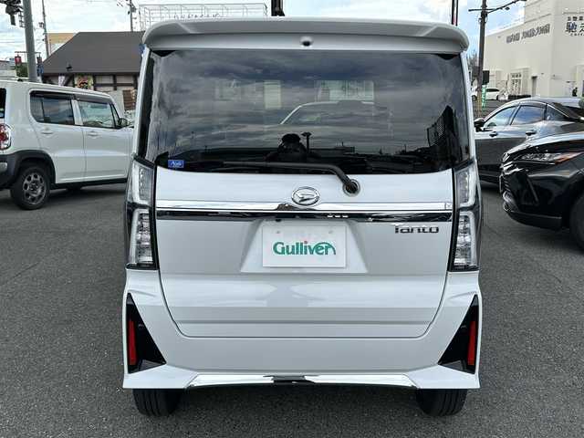 ダイハツ タント カスタム RS 奈良県 2023(令5)年 0.6万km シャイニングホワイトパール ワンオーナー/シートヒーター/ハーフレザー/ドラレコ/ビルドインETC/両側パワースライド/オートライト/LEDライト/フルセグTV/アイドリングストップ/バックカメラ/コーナーセンサー/純正ナビ/取扱説明書/保証書