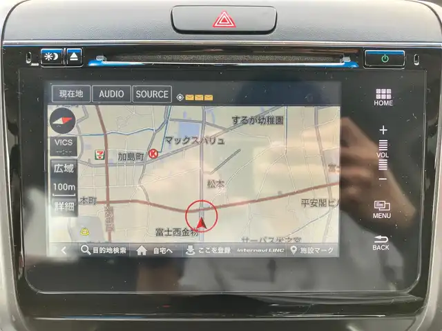 ホンダ フリード＋ ハイブリット EX 静岡県 2017(平29)年 7.1万km クリスタルブラックパール ワンオーナー/純正Hondaインターナビ/CD /DVD /SD /USB /BT /HDMI /フルセグ/ビルトインETC車載器(ナビ連動)/バックカメラ/Honda SENSING/スマートキー/スペアキー１本/イモビライザー/両側パワースライドドア/LEDヘッドライト/AFS/アクティブコーナリングライト/センターテーブル/運転席＆助手席シートヒーター/コンフォートビューパッケージ/親水/ヒーテッドドアミラー/熱線入りフロントウインドウ＋フロントドア撥水ガラス/保証書/記録簿/エンジンスタートボタン/パワーウィンドウ/パワーステアリング/寒冷地仕様/アイドリングストップ/ドライブレコーダー/横滑り防止装置/レーンキープアシスト/W+サイドエアバック/カーテンエアバック/衝突軽減システム
