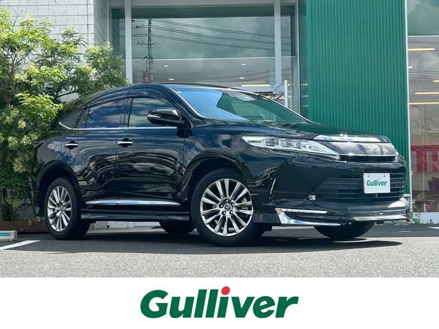 トヨタ ハリアー プレミアム 岡山県 2019(令1)年 2.4万km ブラック ALPINE10インチナビ　EX10Z/フルセグTV、CD、DVD、AM、FM、/Bluetooth、HDMI/バックカメラ/モデリスタエアロ/パワーバックドア/TVキャンセラー/前後ドライブレコーダー　DC-DR652/ハーフレザーシート/レーダークルーズコントロール/トヨタセーフティセンス/・レーントレーシングアシスト/・プリクラッシュセーフティ/・インテリジェントクリアランスソナー/・クリアランスソナー