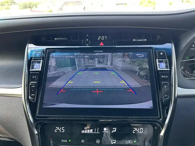 トヨタ ハリアー プレミアム 岡山県 2019(令1)年 2.4万km ブラック ALPINE10インチナビ　EX10Z/フルセグTV、CD、DVD、AM、FM、/Bluetooth、HDMI/バックカメラ/モデリスタエアロ/パワーバックドア/TVキャンセラー/前後ドライブレコーダー　DC-DR652/ハーフレザーシート/レーダークルーズコントロール/トヨタセーフティセンス/・レーントレーシングアシスト/・プリクラッシュセーフティ/・インテリジェントクリアランスソナー/・クリアランスソナー