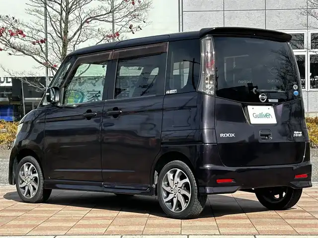 日産 ルークス ハイウェイスター リミテッド 福島県 2011(平23)年 7.2万km ミステリアスバイオレットパール 社外ナビゲーション/型番：AVIC-MRZ99/【BT/TV】/バックカメラ/ETC/片側電動スライドドア/HIDオートライト/純正フロアマット/純正ドアバイザー