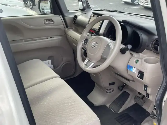 ホンダ Ｎ ＢＯＸ ＋ G Lパッケージ 大阪府 2013(平25)年 3.5万km プレミアムホワイトパール 福祉車両（スロープあり）/純正ナビ/-Bluetooth/フルセグTV/FM/AM/CD/DVD/前方ドライブレコーダー/片側パワースライドドア/ETC/オートライト/スマートキー/プッシュスタート/-スペアキー×１