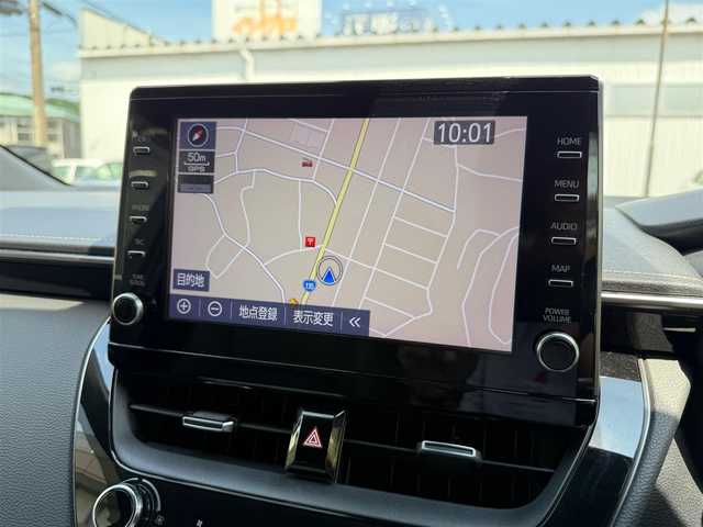 トヨタ カローラツーリング ハイブリッド ダブルバイビー 静岡県 2020(令2)年 8万km スパークリングブラックパールクリスタルシャイン ワンオーナー・保証書/車検令和9年6月29日まで/純正マルチメディア/　・ナビゲーション /USB/　・地デジ　/　・DVDプレイヤー/　・Bluetoothオーディオ/バックカメラ/ETC/ハーフレザーシート/前席シートヒーター/クルーズコントロール/ステアリングヒーター/スマートキー/プッシュスタート/電動パーキングブレーキ/純正LEDヘッドライト/LEDデイライト/純正ドアバイザー/純正フロアマット/オートハイビーム/ライトレベライザー/車両取説＋ナビ取説