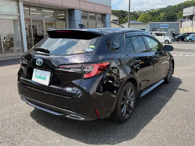 トヨタ カローラツーリング ハイブリッド ダブルバイビー 静岡県 2020(令2)年 8万km スパークリングブラックパールクリスタルシャイン ワンオーナー・保証書/車検令和9年6月29日まで/純正マルチメディア/　・ナビゲーション /USB/　・地デジ　/　・DVDプレイヤー/　・Bluetoothオーディオ/バックカメラ/ETC/ハーフレザーシート/前席シートヒーター/クルーズコントロール/ステアリングヒーター/スマートキー/プッシュスタート/電動パーキングブレーキ/純正LEDヘッドライト/LEDデイライト/純正ドアバイザー/純正フロアマット/オートハイビーム/ライトレベライザー/車両取説＋ナビ取説