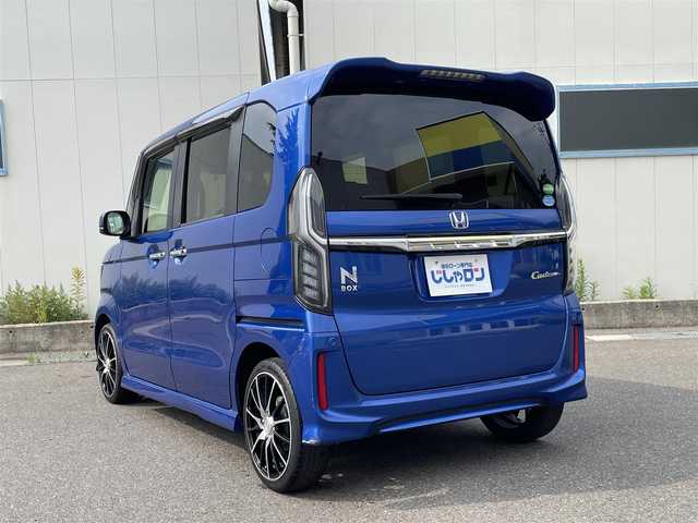 ホンダ Ｎ ＢＯＸ カスタム G L ターボ ホンダセンシング 福島県 2018(平30)年 13.6万km 青Ｍ (株)IDOMが運営する【じしゃロン福島店】の自社ローン専用車両になります。こちらは現金またはオートローンご利用時の価格です。自社ローンご希望の方は別途その旨お申付け下さい/純正ナビ（AM/FM/CD/DVD/BT)/フルセグテレビ/バックカメラ/両側パワースライドドア/ビルトインETC/クルーズコントロール/パドルシフト/後部コーナーセンサー/オートライト/純正マット/バイザー/横滑り防止装置/衝突被害軽減ブレーキ