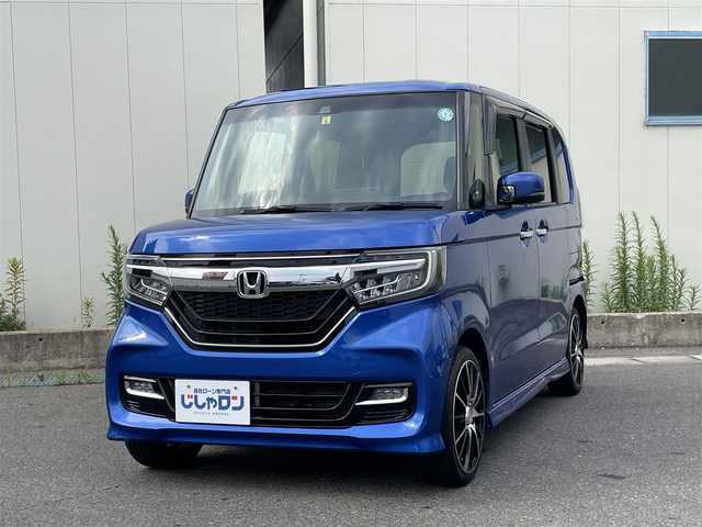 ホンダ Ｎ ＢＯＸ カスタム G L ターボ ホンダセンシング 福島県 2018(平30)年 13.6万km 青Ｍ (株)IDOMが運営する【じしゃロン福島店】の自社ローン専用車両になります。こちらは現金またはオートローンご利用時の価格です。自社ローンご希望の方は別途その旨お申付け下さい/純正ナビ（AM/FM/CD/DVD/BT)/フルセグテレビ/バックカメラ/両側パワースライドドア/ビルトインETC/クルーズコントロール/パドルシフト/後部コーナーセンサー/オートライト/純正マット/バイザー/横滑り防止装置/衝突被害軽減ブレーキ