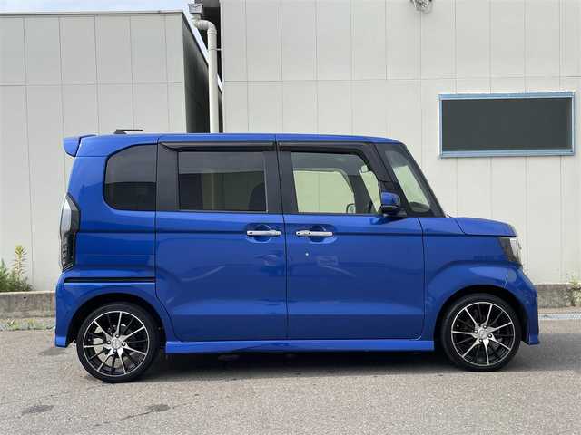 ホンダ Ｎ ＢＯＸ カスタム G L ターボ ホンダセンシング 福島県 2018(平30)年 13.6万km 青Ｍ (株)IDOMが運営する【じしゃロン福島店】の自社ローン専用車両になります。こちらは現金またはオートローンご利用時の価格です。自社ローンご希望の方は別途その旨お申付け下さい/純正ナビ（AM/FM/CD/DVD/BT)/フルセグテレビ/バックカメラ/両側パワースライドドア/ビルトインETC/クルーズコントロール/パドルシフト/後部コーナーセンサー/オートライト/純正マット/バイザー/横滑り防止装置/衝突被害軽減ブレーキ