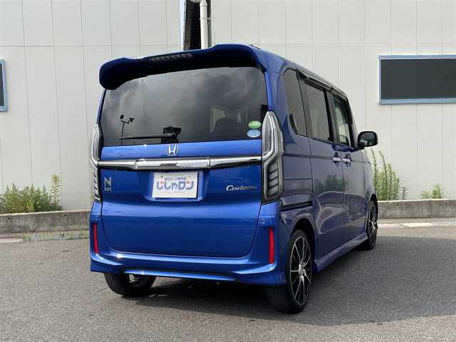 ホンダ Ｎ ＢＯＸ カスタム G L ターボ ホンダセンシング 福島県 2018(平30)年 13.6万km 青Ｍ (株)IDOMが運営する【じしゃロン福島店】の自社ローン専用車両になります。こちらは現金またはオートローンご利用時の価格です。自社ローンご希望の方は別途その旨お申付け下さい/純正ナビ（AM/FM/CD/DVD/BT)/フルセグテレビ/バックカメラ/両側パワースライドドア/ビルトインETC/クルーズコントロール/パドルシフト/後部コーナーセンサー/オートライト/純正マット/バイザー/横滑り防止装置/衝突被害軽減ブレーキ