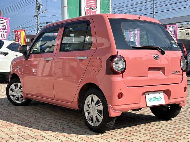 ダイハツ ミラ トコット L SA Ⅲ 鳥取県 2018(平30)年 1.8万km ジューシーピンクM ワンオーナー/フルタイム４WD/純正キーレス/純正オーディオ/プリクラッシュ/オートハイビーム/トラクションコントロール/クリアランスソナー/フロアマット/ドアバイザー/社外AWラジアル4本積込/保証書・取説