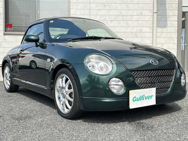 ダイハツ コペン アクティブトップ 愛知県 2012(平24)年 5万km ダークグリーンマイカ 社外ナビ(ECLIPSE(AVN119M):インダッシュ)(Yupiteru(YP708si)ポータブル)/ワンセグ/AM/FM/CD/SD/ドラレコ　/ETC/オープンカー　/フロアマット　/シートヒーター　/キセノンライト　/フォグランプ　/社外アクセルペダル　/保証書　/取扱説明書