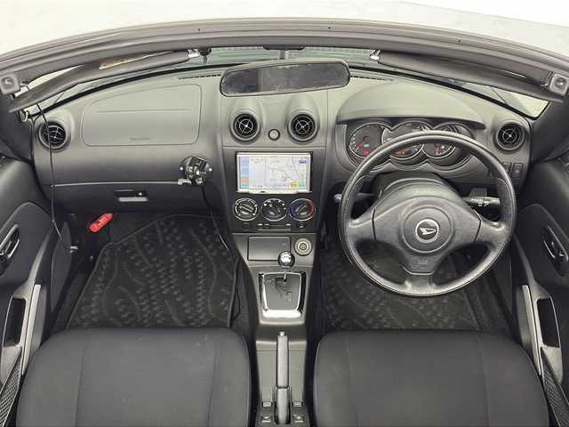 ダイハツ コペン アクティブトップ 愛知県 2012(平24)年 5万km ダークグリーンマイカ 社外ナビ(ECLIPSE(AVN119M):インダッシュ)(Yupiteru(YP708si)ポータブル)/ワンセグ/AM/FM/CD/SD/ドラレコ　/ETC/オープンカー　/フロアマット　/シートヒーター　/キセノンライト　/フォグランプ　/社外アクセルペダル　/保証書　/取扱説明書