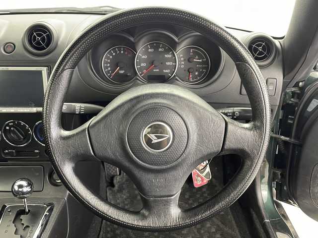 ダイハツ コペン アクティブトップ 愛知県 2012(平24)年 5万km ダークグリーンマイカ 社外ナビ(ECLIPSE(AVN119M):インダッシュ)(Yupiteru(YP708si)ポータブル)/ワンセグ/AM/FM/CD/SD/ドラレコ　/ETC/オープンカー　/フロアマット　/シートヒーター　/キセノンライト　/フォグランプ　/社外アクセルペダル　/保証書　/取扱説明書