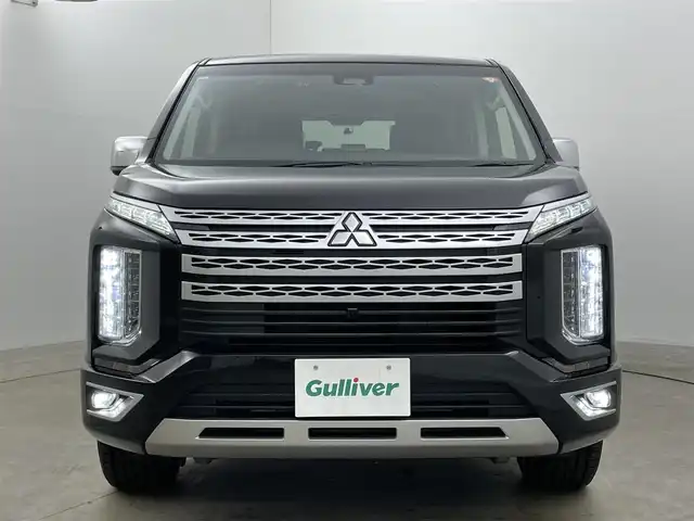 三菱 デリカＤ：５ P 岡山県 2019(令1)年 5.5万km ダイヤモンドブラックマイカ 純正10.1インチナビ /（CD/DVD/BT/フルセグ）/衝突軽減ブレーキ /両側電動スライド /全方位カメラ/レーダークルーズコントロール /ビルトインETC/シートヒーター/LEDヘッドライト /ドライブレコーダー/電動リアゲート/オートハイビーム/プッシュスタート/USB接続/スマートキー/パドルシフト/純正フロアマット/純正アルミホイール