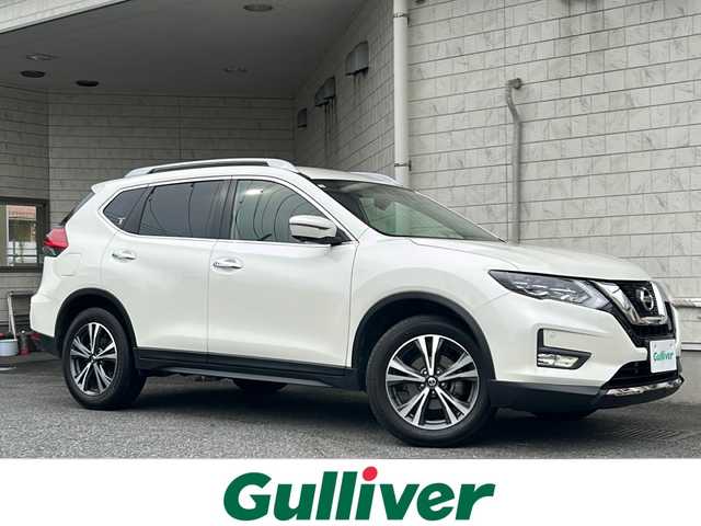 日産 エクストレイル 20Xi 神奈川県 2019(平31)年 5.8万km ブリリアントホワイトパール 4WD/ワンオーナー/純正ナビ(CD/DVD/SD/AUX/USB/BT/フルセグTV)/全方位カメラ/プロパイロット/エマージェンシーブレーキ/車線逸脱警告/クリアランスソナー/レーダークルーズコントロール/カプロンシート/全席シートヒーター/ミラーヒーター/ETC/前方ドライブレコーダー/パワーバックドア/ルーフレール/デジタルインナーミラー/ISOFIX/社外AW付冬タイヤ積込/スペアキー×1/保証書/取扱説明書