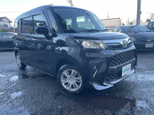 トヨタ ルーミー X 神奈川県 2025(令7)年 0.2万km ブラックマイカメタリック ワンオーナー/純正ディスプレイオーディオ(BT/USB/HDMI)/フルセグTV（キャンセラー付き)/バックカメラ/トヨタセーフティセンス/オートハイビーム/横滑り防止装置/パーキングセンサー/前席シートヒーター/左側パワースライドドア/右イージークローザードア/LEDヘッドライト/フォグランプ/アイドリングストップ/ビルトインETC2.0/純正ドアバイザー/社外フロアマット/保証書/取扱説明書