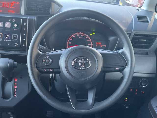 トヨタ ルーミー X 神奈川県 2025(令7)年 0.2万km ブラックマイカメタリック ワンオーナー/純正ディスプレイオーディオ(BT/USB/HDMI)/フルセグTV（キャンセラー付き)/バックカメラ/トヨタセーフティセンス/オートハイビーム/横滑り防止装置/パーキングセンサー/前席シートヒーター/左側パワースライドドア/右イージークローザードア/LEDヘッドライト/フォグランプ/アイドリングストップ/ビルトインETC2.0/純正ドアバイザー/社外フロアマット/保証書/取扱説明書