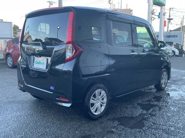 トヨタ ルーミー X 神奈川県 2025(令7)年 0.2万km ブラックマイカメタリック ワンオーナー/純正ディスプレイオーディオ(BT/USB/HDMI)/フルセグTV（キャンセラー付き)/バックカメラ/トヨタセーフティセンス/オートハイビーム/横滑り防止装置/パーキングセンサー/前席シートヒーター/左側パワースライドドア/右イージークローザードア/LEDヘッドライト/フォグランプ/アイドリングストップ/ビルトインETC2.0/純正ドアバイザー/社外フロアマット/保証書/取扱説明書