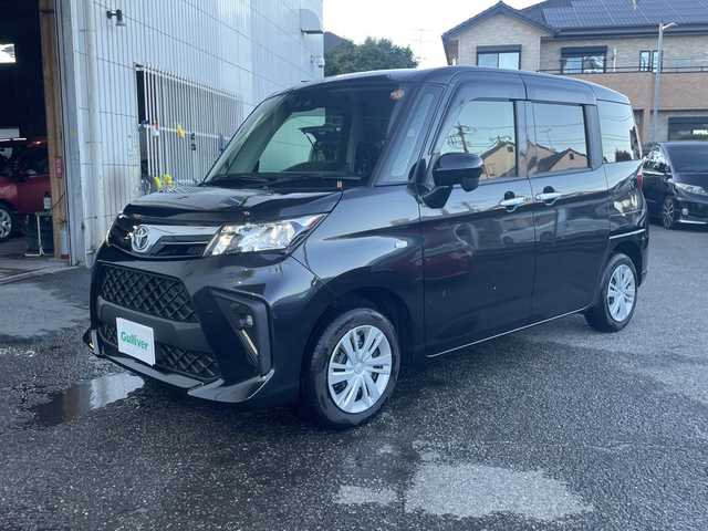 トヨタ ルーミー X 神奈川県 2025(令7)年 0.2万km ブラックマイカメタリック ワンオーナー/純正ディスプレイオーディオ(BT/USB/HDMI)/フルセグTV（キャンセラー付き)/バックカメラ/トヨタセーフティセンス/オートハイビーム/横滑り防止装置/パーキングセンサー/前席シートヒーター/左側パワースライドドア/右イージークローザードア/LEDヘッドライト/フォグランプ/アイドリングストップ/ビルトインETC2.0/純正ドアバイザー/社外フロアマット/保証書/取扱説明書