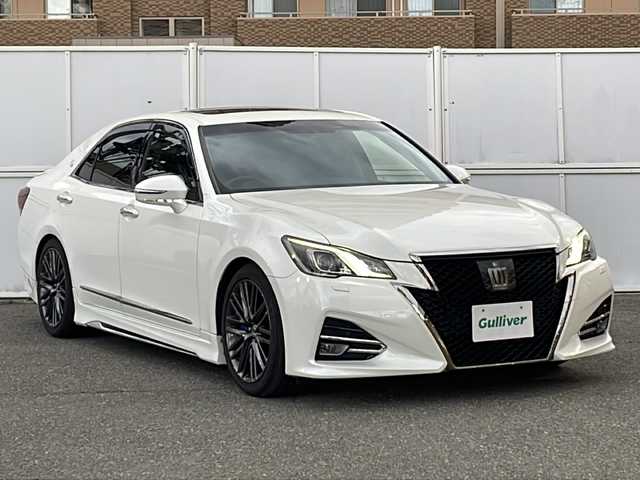 トヨタ クラウン アスリート G-T 秋田県 2015(平27)年 8.4万km ホワイトパールクリスタルシャイン 純正ナビ/・フルセグ/・CD/・DVD/・SD/・BT/・ラジオ/オートハイビーム/オートライト/オールオートウィンドウ/クルコン/サンルーフ/ステアリングスイッチ/電動格納ミラー/ビルトインETC/リアサンシェード/純正マット/前席シートヒーター、ベンチレーション/前席パワーシート/クリアランスソナー/セカンドシートサンシェード/純正フロアマット/社外AW組スタッドレス積載