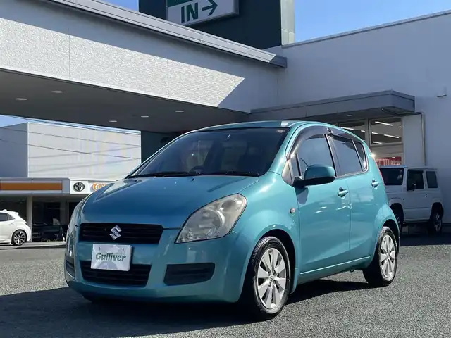 スズキ スプラッシュ 熊本県 2009(平21)年 12.7万km ラグーンターコイズメタリック2 ワンオーナー/純正ナビ（NVA‐MS3280）/【ワンセグTV/DVD/CD】/電動格納ミラー/盗難防止装置/15インチ純正アルミホイール/純正フロアマット/ドライブレコーダー