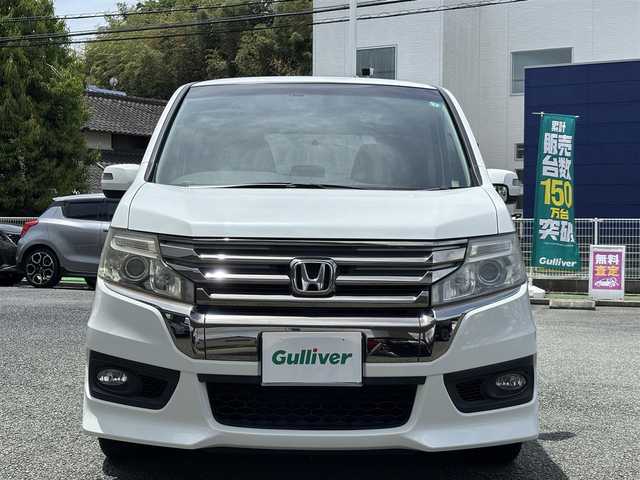 ホンダ ステップワゴン スパーダ Z クールスピリット 熊本県 2015(平27)年 12.6万km ホワイトオーキッドパール 純正メモリナビ(VXA-155VFNi)/【フルセグTV/SD/CD/DVD/Bluetooth】/バックカメラ/両側パワースライドドア/クルーズコントロール/ハーフレザーシート/パドルシフト/オートLEDライト/純正17インチアルミホイール/ビルトインETC/ドライブレコーダー(ZDR-015)/アイドリングストップ/横滑り防止装置/盗難防止装置/純正フロアマット/スマートキー/三列シート/ウォークスルー/取扱説明書