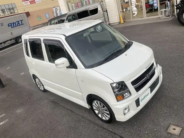 スズキ ワゴンＲ RR－S LTD 滋賀県 2008(平20)年 5.1万km パールホワイト ・ターボ車/・HIDヘッドライト/・フォグランプ/・純正オーディオ/CD/MD再生/・ETC/・純正14 インチアルミホイール/・純正フロアマット/・ドアバイザー/・ウィンカーミラー/・スペアタイヤ/・取扱説明書