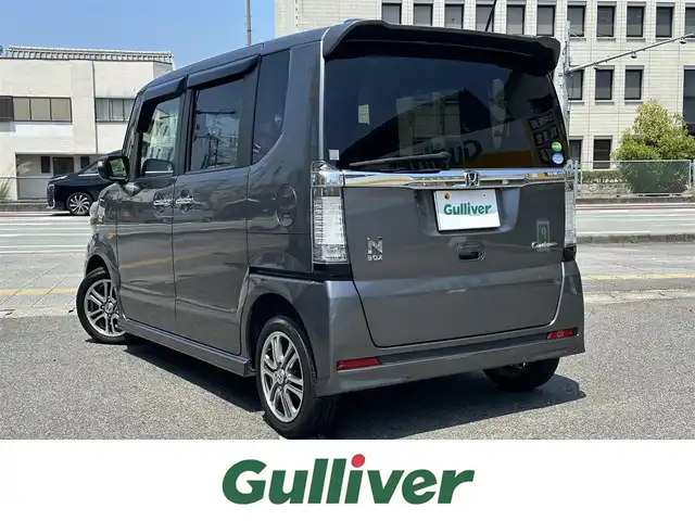 ホンダ Ｎ ＢＯＸ カスタム G Lパッケージ 三重県 2013(平25)年 12.9万km ポリッシュドメタルメタリック ♪ワンオーナー♪/ストラダナビ/　・フルセグ/　・DVD/バックカメラ/パワースライドドア/HIDヘッドライト/フォグライト/スマートキー/ルーフコンソール/3眼ヘッドライト/オートライト/ターンミラー/電動格納ミラー/ステアリングスイッチ/ETC