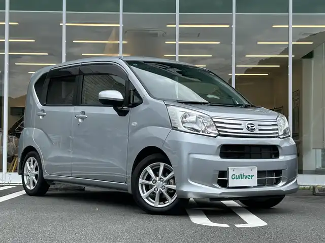 ダイハツ ムーヴ X SAⅢ 愛媛県 2017(平29)年 0.7万km ブライトシルバーメタリック 純正ディスプレイオーディオ(DUK-W870)/・Bluetooth/・CD/DVD/USB/バックカメラ/ETC/ドライブレコーダー/スマートアシストIII/・衝突被害軽減ブレーキ/・オートハイビーム/・アイドリングストップ/オートライト/シートヒーター(D席)　/プッシュスタート/純正14インチAW/純正フロアマット/保証書/取扱説明書/スペアキー