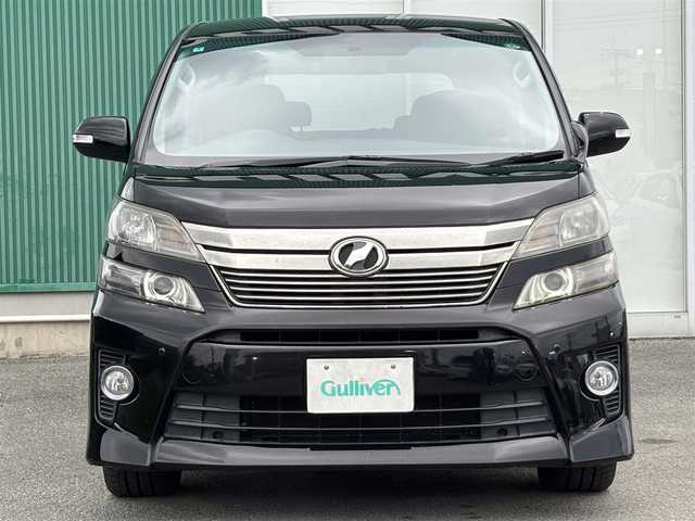 トヨタ ヴェルファイア 2．4Z 福岡県 2012(平24)年 5.7万km ブラック プッシュスタートボタン/スマートキー/Bluetoothオーディオ/後席モニター/バックカメラ/フルセグTV/ETC/純正フロアマット/純正アルミホイール