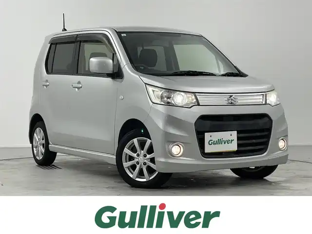 スズキ ワゴンＲ スティングレー X 愛知県 2013(平25)年 5万km シルキーシルバーメタリック /禁煙車//エクリプスナビ//ワンセグTV//HIDヘッドライト//フロントフォグランプ//ベンチシート//ISOFIX対応//純正14インチアルミホイール//社外フロアマット//純正ドアバイザー//革巻きステアリング//プッシュスタート//電動格納ミラー//アイドリングストップ//ABS