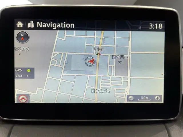マツダ デミオ 13S 鹿児島県 2016(平28)年 1.9万km ソウルレッドプレミアムメタリック ナビ/(フルセグTV/Bluetooth/DVD/CD)/バックカメラ/前席シートヒーター/衝突軽減ブレーキ/横滑り防止/LEDヘッドライト/純正フロアマット/ドアバイザー/電動格納ミラー/アイドリングストップ/スマートキー/プッシュスタート