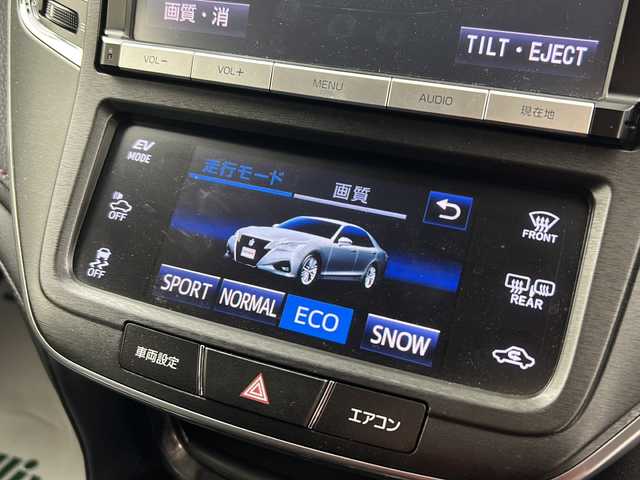 トヨタ クラウン ハイブリッド アスリート 福島県 2016(平28)年 6.6万km ホワイトパールクリスタルシャイン /禁煙車//純正8型ナビ/フルセグＴＶ・CD・DVD・BT・MSV//レーダークルーズコントロール//オートハイビーム//バックカメラ//ＬＥＤライト//ステリングヒーター//ビルトインＥＴＣ//プリクラッシュセーフティ//シートヒーター//ステアリングリモコン//リアエアロ・リアスポイラー//スマートキー