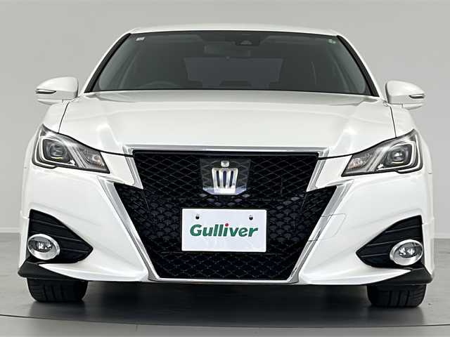 トヨタ クラウン ハイブリッド アスリート 福島県 2016(平28)年 6.6万km ホワイトパールクリスタルシャイン /禁煙車//純正8型ナビ/フルセグＴＶ・CD・DVD・BT・MSV//レーダークルーズコントロール//オートハイビーム//バックカメラ//ＬＥＤライト//ステリングヒーター//ビルトインＥＴＣ//プリクラッシュセーフティ//シートヒーター//ステアリングリモコン//リアエアロ・リアスポイラー//スマートキー