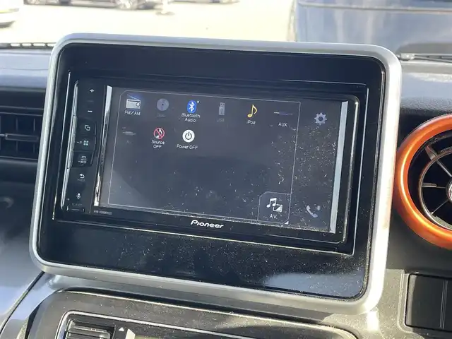 スズキ スペーシア ギア HYBRID XZ 大分県 2021(令3)年 6.4万km デニムブルー ガンメタリック 2トーン 社外7インチディスプレイオーディオ/（Bluetooth/CD/DVD/Apple Carplay/Android Auto）/両側パワースライドドア/追従クルーズコントロール/LEDヘッドライト/オートライト/リアソナー/D/N席シートヒーター/レーンキープアシスト/衝突軽減ブレーキ/前後ドライブレコーダー/ビルトインETC/後席サンシェード/純正フロアマット/ドアバイザー/プッシュスタート/スマートキー