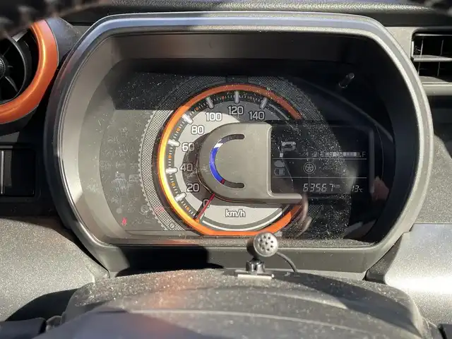 スズキ スペーシア ギア HYBRID XZ 大分県 2021(令3)年 6.4万km デニムブルー ガンメタリック 2トーン 社外7インチディスプレイオーディオ/（Bluetooth/CD/DVD/Apple Carplay/Android Auto）/両側パワースライドドア/追従クルーズコントロール/LEDヘッドライト/オートライト/リアソナー/D/N席シートヒーター/レーンキープアシスト/衝突軽減ブレーキ/前後ドライブレコーダー/ビルトインETC/後席サンシェード/純正フロアマット/ドアバイザー/プッシュスタート/スマートキー