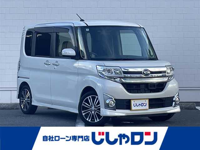 ダイハツ タント カスタム RS SA 熊本県 2014(平26)年 6.9万km パールホワイトⅢ (株)IDOMが運営する【じしゃロン熊本店】の自社ローン専用車両になりますこちらは現金またはオートローンご利用時の価格です。自社ローンご希望の方は別途その旨お申付け下さい/純正ナビ　/Ｂカメラ　/フルセグテレビ/CD/DVD/Bluetooth接続/両側パワースライドドア　/ＥＴＣ　/アイドリングストップ　/ＬＥＤヘッドライト　/プッシュスタート　/スマートキー