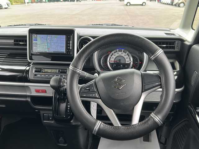 スズキ スペーシア カスタム HYBRID GS 鹿児島県 2019(令1)年 4.9万km ムーンライトバイオレットPM 社外SDナビ/Bluetooth/CD/DVD/AM/FM/運転席シートヒーター/ETC/衝突軽減システム/レーン逸脱アラーム/横滑り防止装置/片側パワースライドドア/前方障害物アラーム/アイドリンクストップ/オートライト/ドアバイザー/電動格納ミラー/サンシェード/取扱説明書/保証書/スペアキー×１