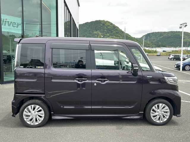 スズキ スペーシア カスタム HYBRID GS 鹿児島県 2019(令1)年 4.9万km ムーンライトバイオレットPM 社外SDナビ/Bluetooth/CD/DVD/AM/FM/運転席シートヒーター/ETC/衝突軽減システム/レーン逸脱アラーム/横滑り防止装置/片側パワースライドドア/前方障害物アラーム/アイドリンクストップ/オートライト/ドアバイザー/電動格納ミラー/サンシェード/取扱説明書/保証書/スペアキー×１