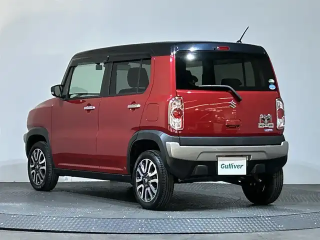 スズキ ハスラー J 愛媛県 2019(平31)年 2.5万km フェニックスレッドパール/ブルーイッシュブラックパール 社外SDナビ/（フルセグTV/CD/DVD/BT）/前後ドライブレコーダー　/ETC /スペアキー　/D/N席シートヒーター/純正アルミ/衝突軽減ブレーキ　/スマートキー