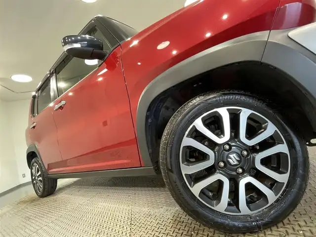 スズキ ハスラー J 愛知県 2019(平31)年 2.5万km フェニックスレッドパール/ブルーイッシュブラックパール ＳＤナビ　/(Bluetooth/フルセグTV/CD・DVD再生)/衝突軽減ブレーキ　/シートヒーター　/ビルトインＥＴＣ　/ＬＥＤヘッドライト　/ドライブレコーダー　/車線逸脱警報　/ＬＥＤフォグランプ　/アイドリングストップ　/純正フロアマット　/純正15インチアルミホイール/プッシュスタート/　　-スマートキー