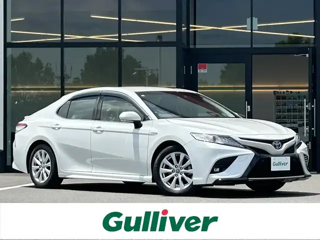 トヨタ カムリ WS 栃木県 2019(令1)年 8.1万km プラチナホワイトパールマイカ トヨタセーフティーセンス/純正７インチナビ/フルセグTV/DVD/Bluetooth/バックカメラ/ビルトインETC/前ドライブレコーダー/D席パワーシート/アダプティブクルーズコントロール/プッシュスタート/ステアリングリモコン/LEDオートライト/LEDフォグランプ/純正17インチAW/社外スタッドレス16インチAW積込/アイドリングストップ/横滑り防止装置/保証書/取説/ドアバイザー/電動格納ミラー/パドルシフト/車両接近通報装置