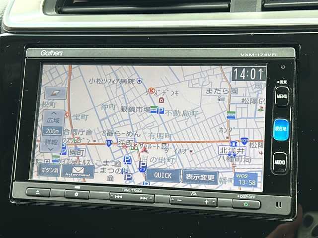 ホンダ フィット 13G Fパッケージ ファインED 石川県 2016(平28)年 6.7万km プレミアムホワイトパールⅡ フルセグテレビ/純正ナビ/バックカメラ/ビルトインETC/前後ドライブレコーダー/スマートキー/プッシュスタート/ドアバイザー/スタッドレスアルミＳＥＴ　