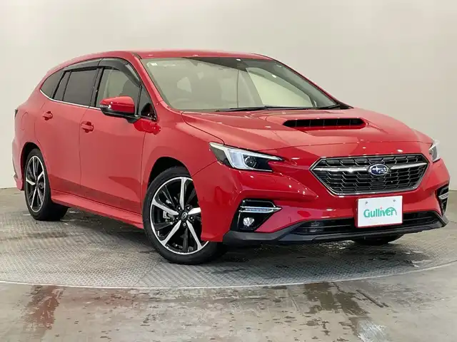 スバル レヴォーグ 1．8GT－H EX 栃木県 2020(令2)年 2.3万km ピュアレッド 4WD/ターボ/純正メーカーオプションナビ/　（Bluetooth/フルセグTV）/バックカメラ/サイドカメラ/アイサイト/・プリクラッシュセーフティ/・AT誤発進/誤後退抑制＆ブレーキアシスト/・レーダークルーズコントロール/・アクティブレーンキープ/・先行車発進お知らせ機能/ETC/メモリー機能付きパワーシート/全席シートヒーター/禁煙車/パドルシフト/スマートキー/プッシュスタート/純正１８インチAW