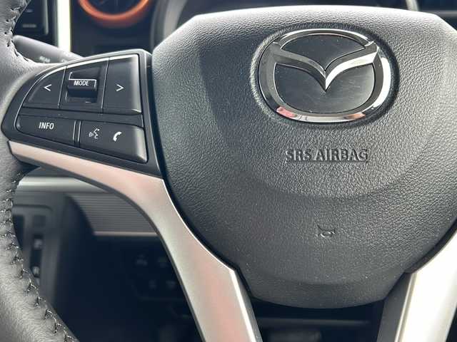 マツダ フレアワゴン ハイブリッド XS 山形県 2019(令1)年 5.8万km ピュアホワイトP デュアルセンサーブレーキサポート/４WD/社外SDナビ/（AM/FM/CD/DVD/BT/TV）/両側パワースライドドア/シートヒーター/純正AW/リアパーキングセンサー/ドアバイザー/フォグランプ/電動格納ウインカーミラー/ハイビームアシスト機能/車線逸脱警報機能