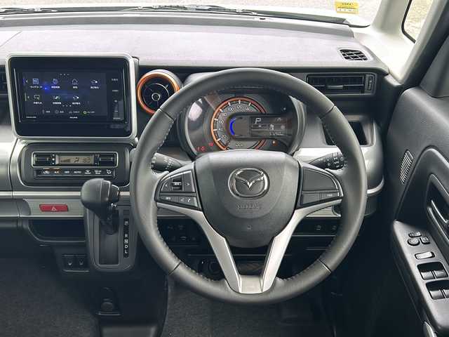 マツダ フレアワゴン ハイブリッド XS 山形県 2019(令1)年 5.8万km ピュアホワイトP デュアルセンサーブレーキサポート/４WD/社外SDナビ/（AM/FM/CD/DVD/BT/TV）/両側パワースライドドア/シートヒーター/純正AW/リアパーキングセンサー/ドアバイザー/フォグランプ/電動格納ウインカーミラー/ハイビームアシスト機能/車線逸脱警報機能
