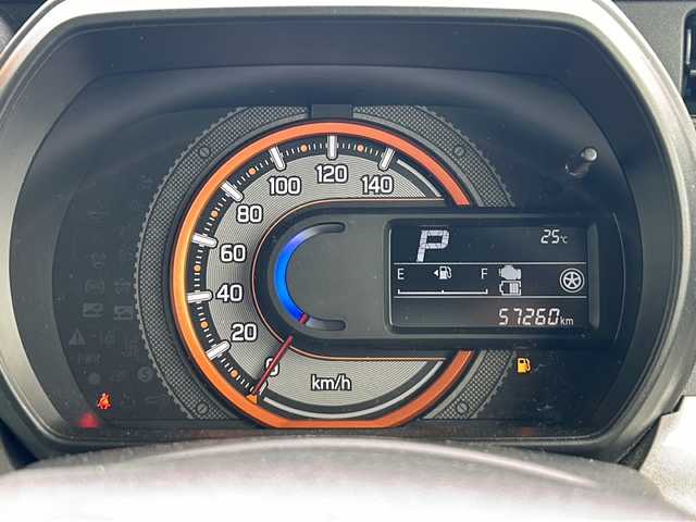 マツダ フレアワゴン ハイブリッド XS 山形県 2019(令1)年 5.8万km ピュアホワイトP デュアルセンサーブレーキサポート/４WD/社外SDナビ/（AM/FM/CD/DVD/BT/TV）/両側パワースライドドア/シートヒーター/純正AW/リアパーキングセンサー/ドアバイザー/フォグランプ/電動格納ウインカーミラー/ハイビームアシスト機能/車線逸脱警報機能