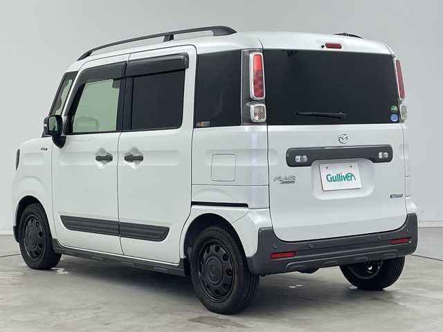 マツダ フレアワゴン ハイブリッド XS 新潟県 2019(令1)年 5.8万km ピュアホワイトP デュアルセンサーブレーキサポート/４WD/社外SDナビ/（AM/FM/CD/DVD/BT/TV）/両側パワースライドドア/シートヒーター/純正AW/リアパーキングセンサー/ドアバイザー/フォグランプ/電動格納ウインカーミラー/ハイビームアシスト機能/車線逸脱警報機能