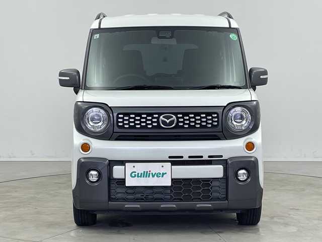 マツダ フレアワゴン ハイブリッド XS 新潟県 2019(令1)年 5.8万km ピュアホワイトP デュアルセンサーブレーキサポート/４WD/社外SDナビ/（AM/FM/CD/DVD/BT/TV）/両側パワースライドドア/シートヒーター/純正AW/リアパーキングセンサー/ドアバイザー/フォグランプ/電動格納ウインカーミラー/ハイビームアシスト機能/車線逸脱警報機能