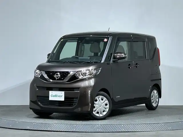 日産 ルークス X 愛媛県 2020(令2)年 6.2万km 茶 純正メモリナビゲーション/インテリジェントアラウンドビューモニター/先進安全装備/・インテリジェントエマージェンシーブレーキ/・踏み間違い衝突防止アシスト/・インテリジェントＬＩ【車線逸脱防止支援システム】/・LＤＷ【車線逸脱警報】/・インテリジェントFＣＷ【前方衝突予測警報】/・インテリジェントＤＡ【ふらつき警報】/・標識検知機能/ハンズフリーパワースライドドア【助手席側】/ハイビームアシスト/ETC/SRSエアバック【運転席/助手席/サイド/カーテン】/インテリジェントキー/プッシュエンジンスターター/保証書/取扱説明書/スペアキー１本